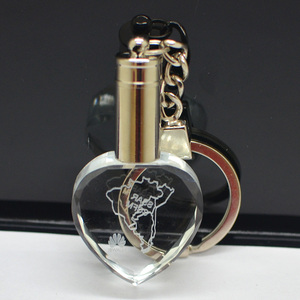 Artigifts Nhà Máy Bán Buôn Custom Made 3D Xe Logo Glass Key Ring Led Ánh Sáng Keyring Pha Lê Keychain Laser Khắc Key Chain - Product Image 6