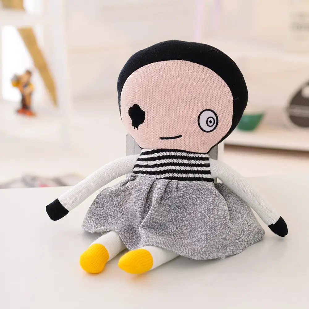 Bambola cattiva lavorata a maglia all'uncinetto del giocattolo molle su ordinazione di alta qualità