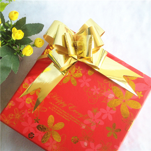Hot Sale Gold Gift Butterfly Magic Metallic Ribbon <strong>Bow</strong> Plastic <strong>Pull</strong> String <strong>Bow</strong> Ribbon Butterfly <strong>Pull</strong> <strong>Bow</strong> - Product Image 6