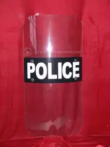 escudo de control antidisturbios de la policía