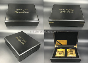 แฟนซีทองชุดการ์ดเล่นคู่กล่องไม้กล่องบัตรรับประกัน - Product Image 4