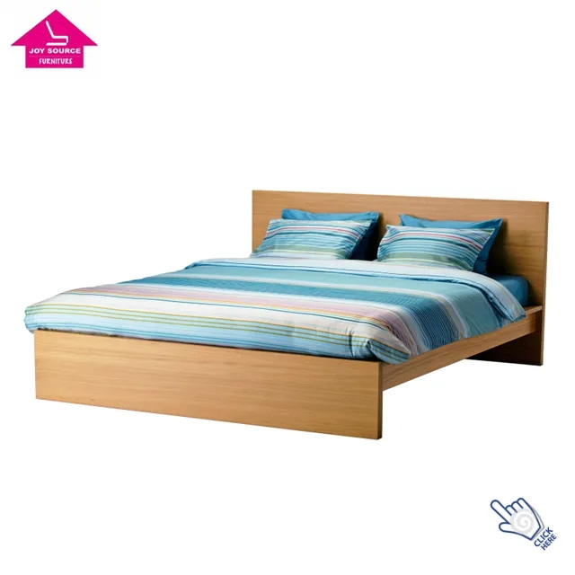 Cama doble de madera MDF, moderna, tamaño King, diseño simple