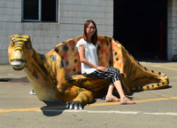 Parc De Fiber De Verre d'équipement de divertissement Dinosaure banc