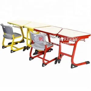Moderno banchi di scuola e sedie mobili per bambini set, bambini studio scrivania e sedia set, per bambini in legno da tavolo a scuola mobili