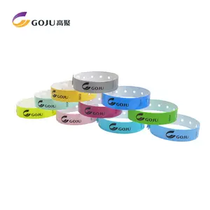 GJ-6070 PVC Material Waterproof L Shape Adult Size Cheap Custom Vinyl Wristbands