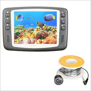 Precio de fábrica de pescado de 3,5 "LCD Monitor de la pesca submarina cámara de Video Cable de 15M de longitud de hielo/mar/Pesca de Río