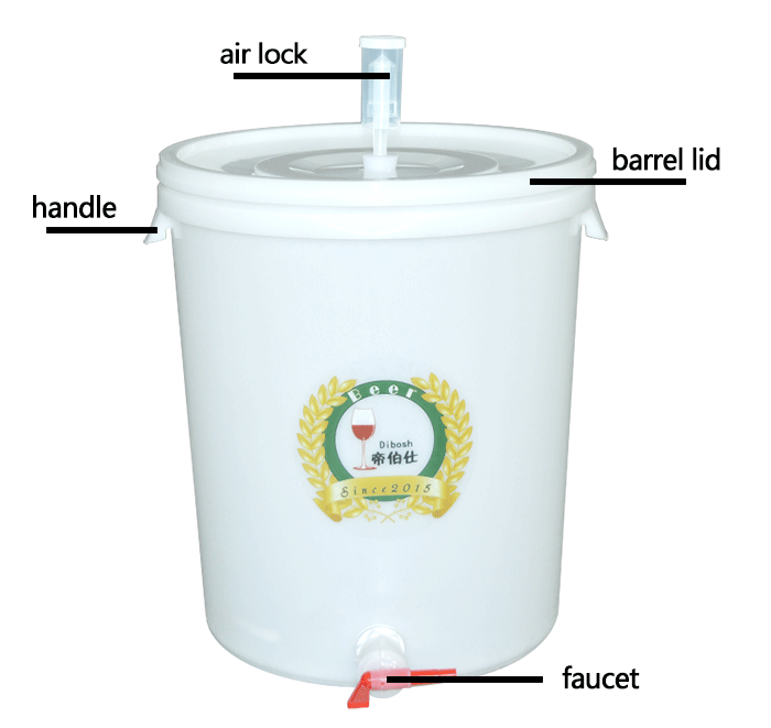 Машина для производства пива Lager, Изготовление Домашнего Пива, Брожильный бак, 30 л