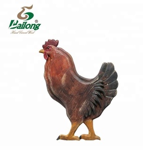 Grosir kerajinan kayu pedesaan vintage dekorasi dinding Ayam Jantan dekorasi rumah pertanian - Product Image 3