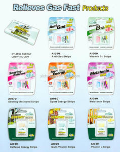 2017 recién producto Xilitol Oral cuidado tiras para el aliento de menta Energía Cafeína monstruo tiras - Product Image 2