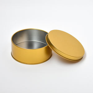 กล่องดีบุกสำหรับเทศกาลบรรจุภัณฑ์กาแฟลูกกวาดสีทองกล่องของขวัญสำหรับคุกกี้ทำจากโลหะเคลือบดีบุกที่ทนทาน - Product Image 4