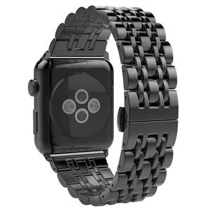 Bracelet de rechange IVANHOE pour Apple Watch 38mm 42mm série 4/3/2/1, Bracelet de rechange en métal en acier inoxydable pour montre intelligente - Product Image 2
