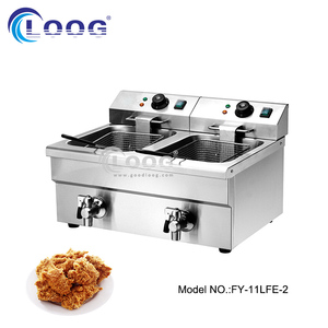 Série <span class=keywords><strong>professionnelle</strong></span> <span class=keywords><strong>Friteuse</strong></span> Double Réservoir <span class=keywords><strong>Friteuse</strong></span> <span class=keywords><strong>avec</strong></span> <span class=keywords><strong>Vidange</strong></span> - Product Image 4