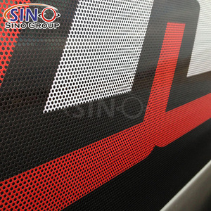 Digital White Pintable Decorative One Way Vision Window Glass Vinyl Film Mesh Sticker Eco Solvent <strong>Printing</strong> <strong>Material</strong> - Product Image 5