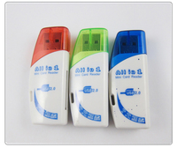 Lecteur de cartes mémoire usb 2.0, tout en 1, pour SD/TF/t-shirt, flash