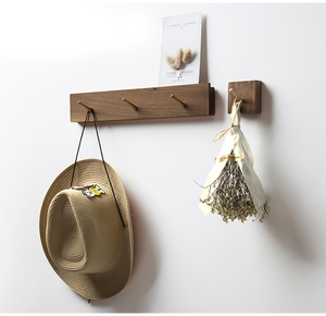 Ottone gancio di legno gancio <span class=keywords><strong>appendiabiti</strong></span> cremagliera per la <span class=keywords><strong>parete</strong></span> - Product Image 3