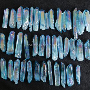 Mavi aqua aura ruhu kuvars kristal puan toptan - Product Image 5