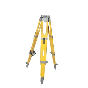 Tripod Kayu Kasar, untuk Stasiun Total Theodolite Auto Level Tripod