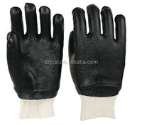 JingCai Gants de travail en PVC à pois Gants de travail industriels légers en coton à pois en PVC Gants chimiques