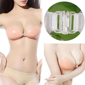 Easy to Wash Backless Self Adhesive Strapless Sexy <strong>Silicone</strong> Not Easy to Fall Off <strong>Invisible</strong> Push up <strong>Bras</strong>
