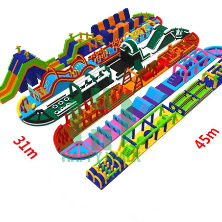 Commercial adults 5K sports Giant inflatable obstacle course for sale