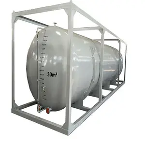حاوية خزان الديزل 20ft القياسية ISO خزان الزيت/40ft حاوية خزان الوقود ، 40 قدم ISO ناقلة وقود الحاويات