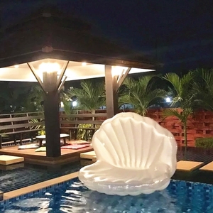Popular en la <span class=keywords><strong>playa</strong></span> Mat gigante plata inflable Concha piscina flotador inflable de piscina flotador Mat - Product Image 2