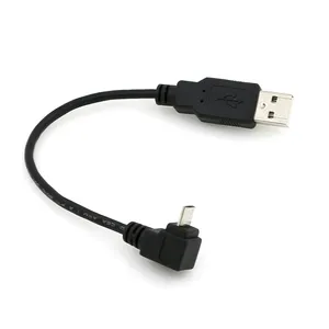 משלוח מדגם מותאם אישית USB 2.0 זכר עד זווית OTG USB כבל