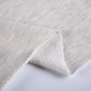 Haute qualité tricoté 55% polyester 45% coton TC <span class=keywords><strong>gris</strong></span> lourd tissu éponge français - Product Image 3
