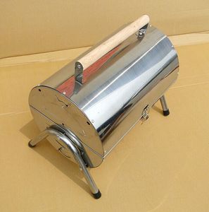 Parrillas De Carbón Fumador <span class=keywords><strong>Barril</strong></span> de Acero Inoxidable portátil para <span class=keywords><strong>Camping</strong></span> Outddor - Product Image 2