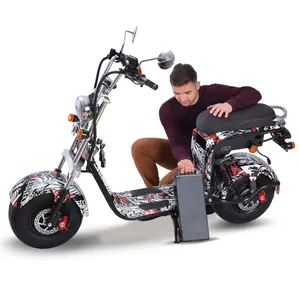 Buen precio y alta cantidad scooter 2000w 3 w scooter Eléctrico de rueda de 1500w scooter citycoco 1500w