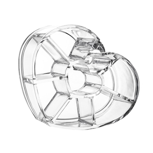 Organizzatore di smalto per unghie con rossetto a forma di cuore in acrilico trasparente, <span class=keywords><strong>porta</strong></span> <span class=keywords><strong>pennelli</strong></span> per cosmetici <span class=keywords><strong>e</strong></span> trucco - Product Image 4