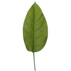 สัมผัสจริงการออกแบบใหม่65ซม. ใบประดิษฐ์พลาสติก <span class=keywords><strong>Spathiphyllum</strong></span> ใบตกแต่งสวนแต่งงานสีเขียว - Product Image 4
