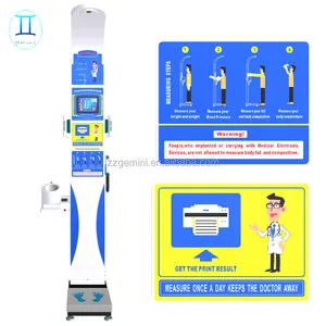 GE-600B altura ultrassônica médica e máquina de peso com tela de anúncio, pressão arterial