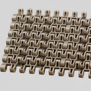 Plastik modüler konveyör bant Pitch 12.7mm beyaz gıda sınıfı gömme ızgara kemer - Product Image 2