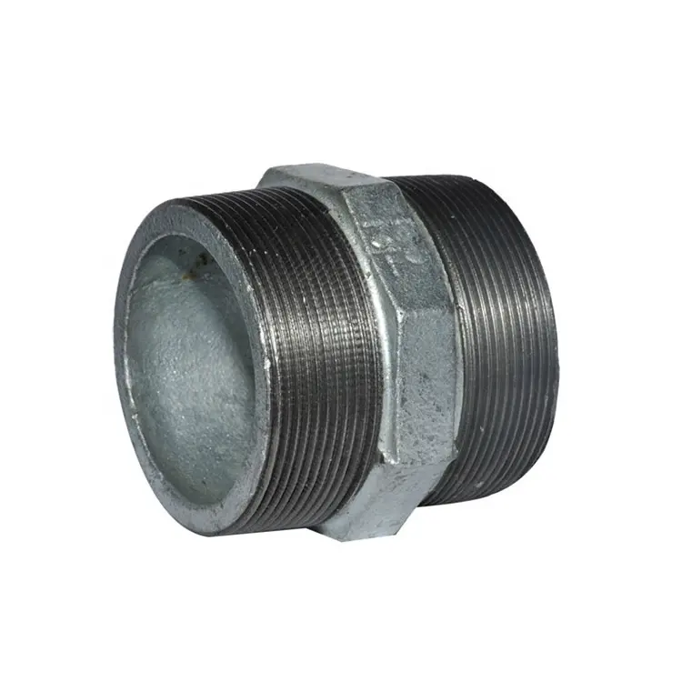 1/4 1/8 NPT BSP Carbon Steel Hex Male Double Nipple Pipe Fitting