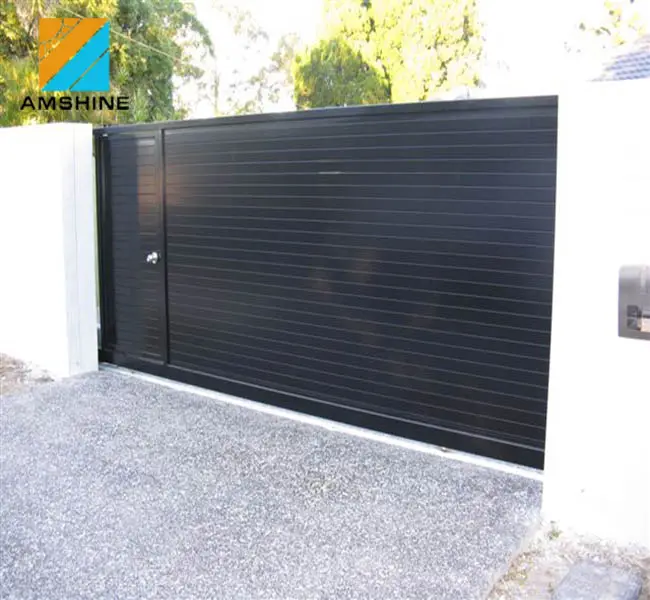 driveway gate aluminium DIY slat aluminum fence