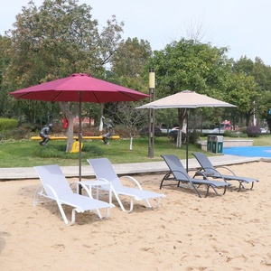 Aluminum Sun Lounge Chair Sun Bed Loungers Beach <strong>Sunbed</strong> Sunlounge - Product Image 5