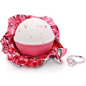 Bombas de baño con sorpresa anillo de tamaño dentro de Rosa del Himalaya sal de <span class=keywords><strong>mar</strong></span> - Product Image 2