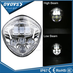 OVOVS cromo del faro de <span class=keywords><strong>la</strong></span> motocicleta hi/lo viga campo a través llevó <span class=keywords><strong>la</strong></span> linterna para <span class=keywords><strong>la</strong></span> v-ictoria - Product Image 2