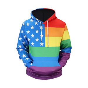 Custom mens 3D imprimir pullover hoodies todo impresión poliéster sudaderas con capucha - Product Image 4