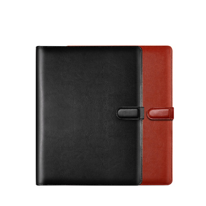 제조 업체 비즈니스 포트폴리오 폴더 주최자 가죽 파일 폴더 탄성 밴드 - Product Image 3