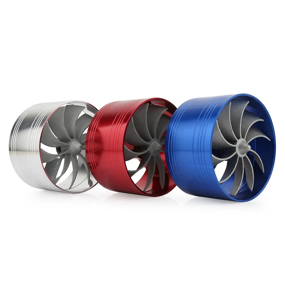 MS auto Air intake fan supercharger 3 zoll 76 cm Einzelnen Propeller Air Intake Fan Fuel Saver