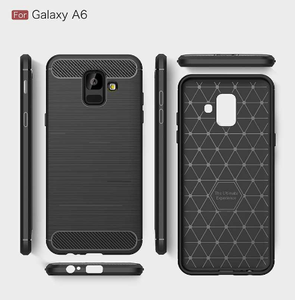 Đơn giản Bìa Đối Với Samsung <span class=keywords><strong>Galaxy</strong></span> A6 Trường Hợp Silicone Cao Su Sợi Carbon Trường Hợp Đối Với Samsung A6s Bìa Coque Đối Với Samsung A6 cộng với Trường Hợp - Product Image 6