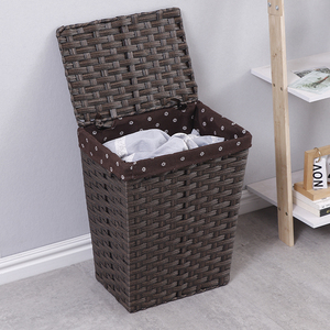 PP Handles Laundry Linen Basket Bin Bathroom <strong>Storage</strong> <strong>Hamper</strong> with Lid - Product Image 4