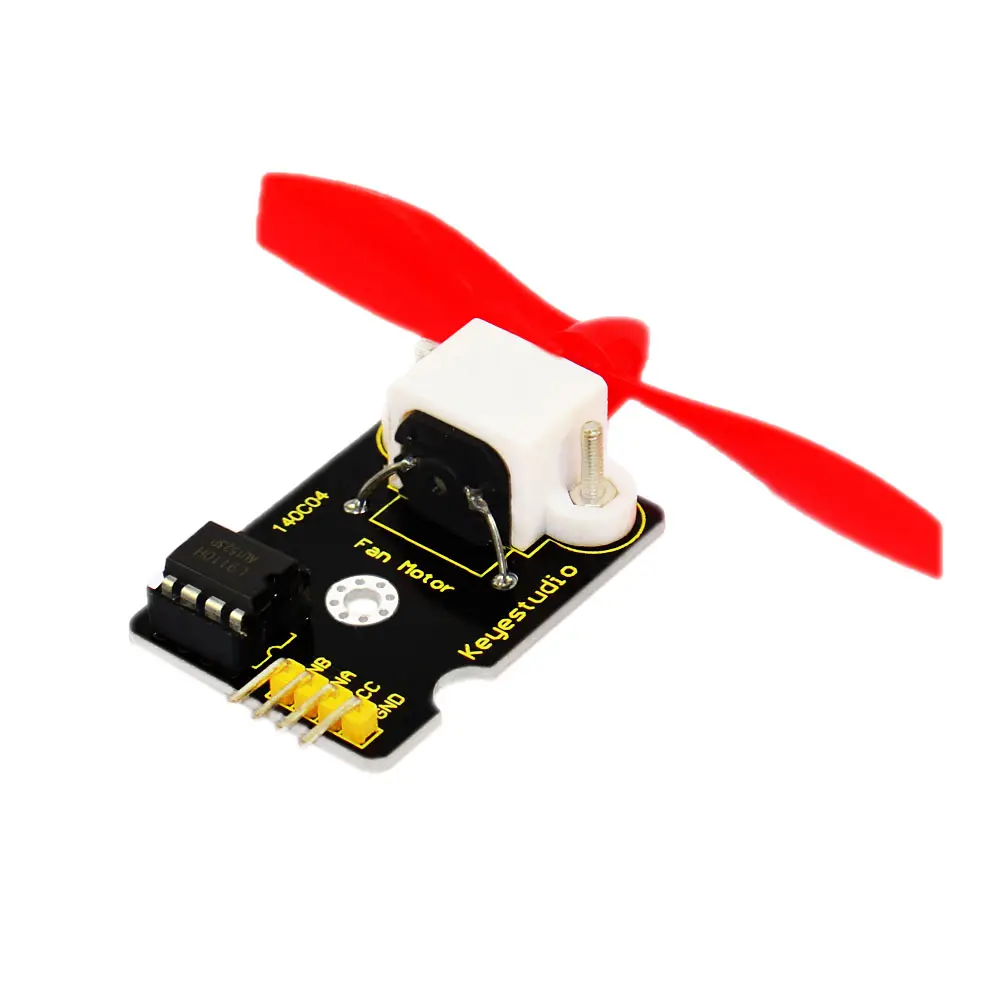 Keyestudio L9110 Modul Kipas Ventilasi, untuk Desain Robot Arduino dan Pengembangan Kontrol Diy untuk Microbit