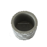 Abu-abu Semen Besar Bunga Pot Planter