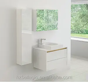 Top montado baño mueble lavabo vanidad conjunto