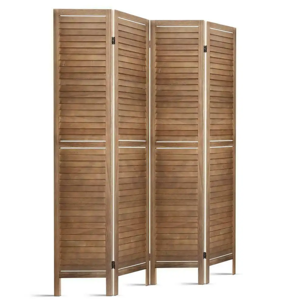 Papier Touw Stijl Bruin 6 Panelen Pop Up Folding Screen Goedkope Scheidingswanden