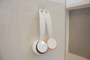 Support de rasoir en plastique réutilisable blanc pour salle de bain, écologique, avec petit crochet, multifonctionnel, pour voyage - Product Image 4