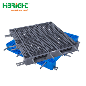 China Factory Price Heavy Duty Plastic Euro <strong>Pallet</strong> with Reinforcement Steel <strong>bar</strong> for <strong>Pallet</strong> Racking Systems - Product Image 4